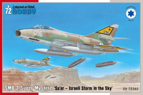 Special Hobby 72345 1/72 SMB2 Super Mystere Sa'ar Israeli Storm in Sky Jet Aircraft
