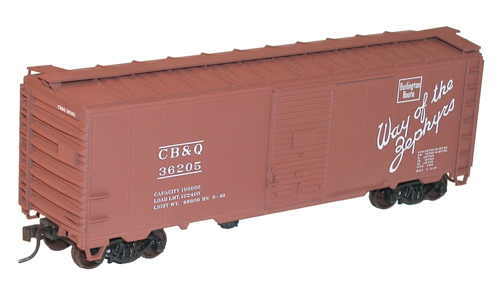 Accurail 12231 Ho 40'Steel Boxcar Cb&Q 36205