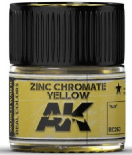 AK Interactive RC263 Real Colors: Zinc Chromate Yellow Acrylic Lacquer Paint 10ml Bottle