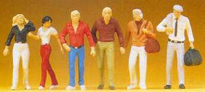 Preiser 68204 18264 Scale 1/50 Scale Figures -- People Walking pkg(6)