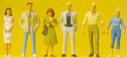 Preiser 68210 18264 Scale 1/50 Scale Figures -- Passers-By pkg(6)