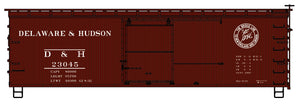 Accurail 1410 Ho 36'Ds Wood Boxcar D&H