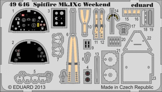 Eduard 49646 1/48 Aircraft- Spitfire Mk IXc Weekend for EDU (Painted) (D)