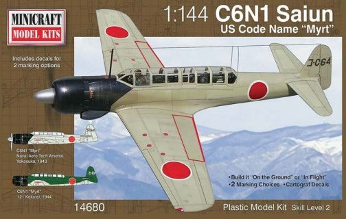 Minicraft 14680 1/144 C6N1 Saiun Myrt IJA Recon Aircraft