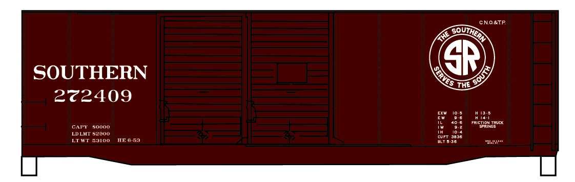Accurail 36191 Ho 40' Dd Steel Boxcar South