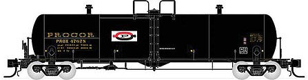 Rapido Trains 535003a N Scale Procor GP20 20,000-Gallon Tank Car - Ready to Run -- Procor Ltd. PROX 1 (As Delivered, black, yellow, Split P Logo)