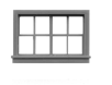 Tichy Trains 8042 HO Horizontal Slider Window 52"w x 33"h (12) (D)