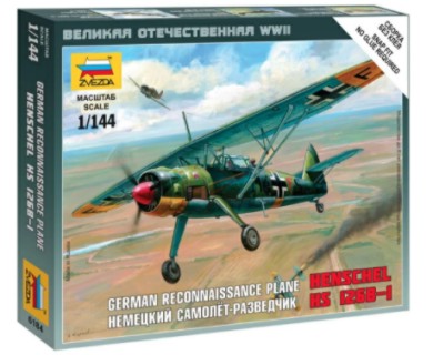 Zvezda 6184 1/144 WWII German Henschel He126 Recon Aircraft (Snap)