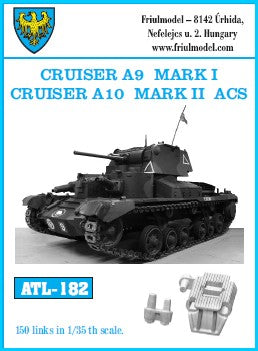 Friulmodel 182 1/35 Cruiser A9 Mark I Cruiser A10 Mark II ACS Track Set (150 Links)