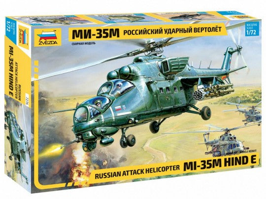 Zvezda 7276 1/72 Russian Mil Mi35 Hind E Attack Helicopter