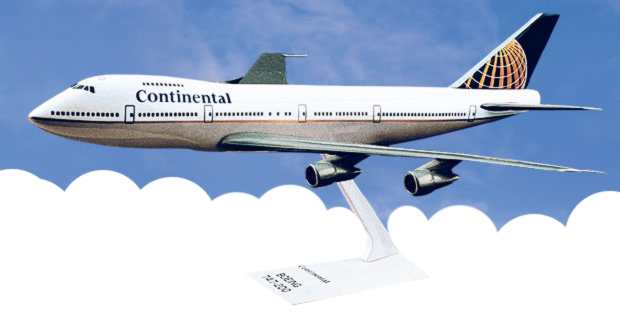 Flight Miniatures LP1546 B747-200 Continental 1/250 (**)