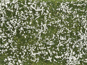 Noch 7256 All Scale Ground Cover Foliage Pad -- Meadow White 4-3/4 x 7-1/16" 12 x 18cm