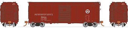Rapido Trains 123002 HO Scale Class X31A Single-Door Boxcar 6-Pack - Ready to Run -- Pennsylvania Railroad Set 2 (Tuscan, Circle Keystone)