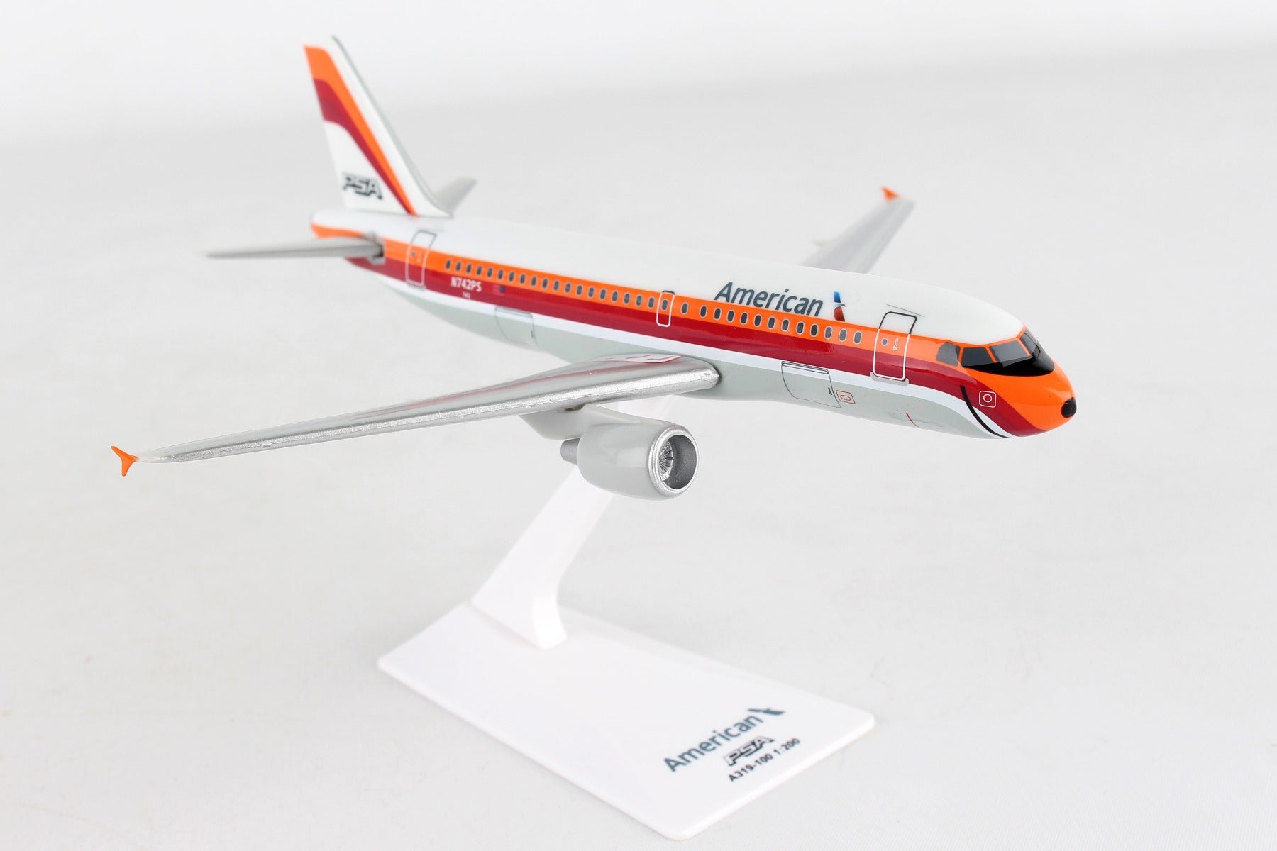 Flight Miniatures LP0029PS A319 American/Psa A319 1/200 Heritage Livery