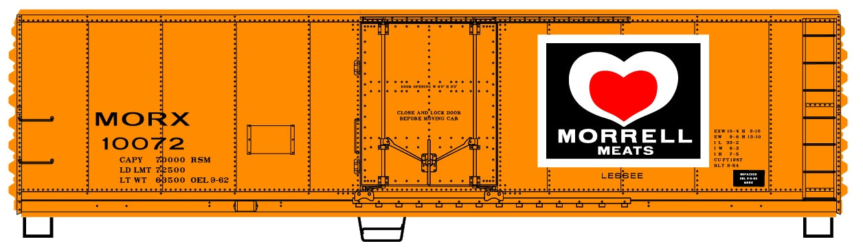Accurail 8522 Ho 40' Pd Steel Reefer Morrell