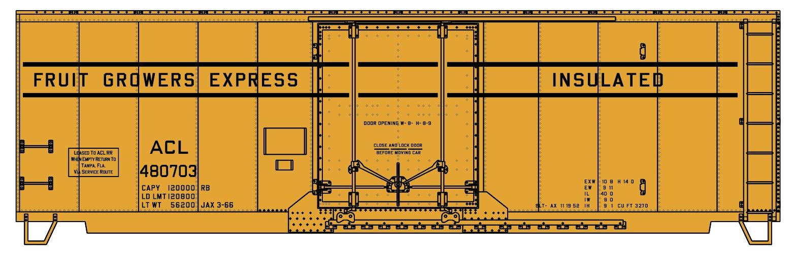 Accurail 3130 Ho Dd Aar Boxcar Fg/Acl