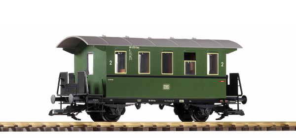 Piko 37920 G Scale DB III 2-Axle 2. Cl. Coach, Green