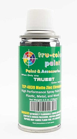 Tru-Color Paint 4039 All Scale Aerosol Spray Paint 4.5oz 135ml Can -- Zinc Chromate