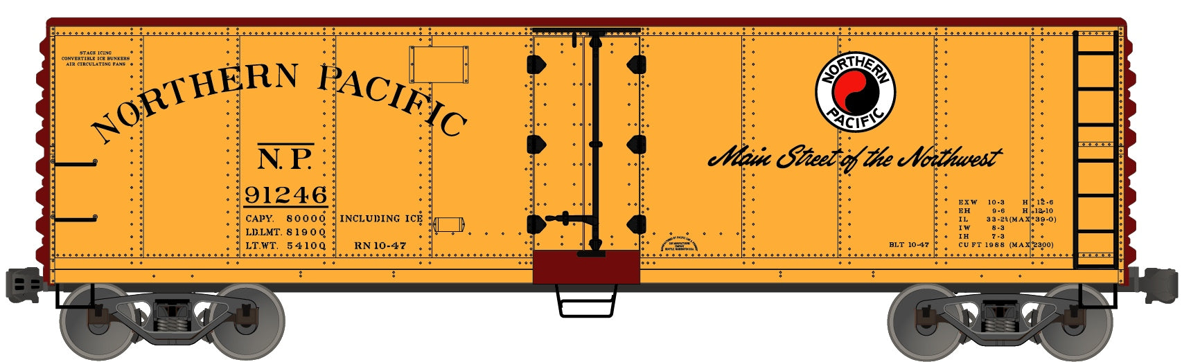 Accurail 8316 Ho 40'Steel Reefer Np