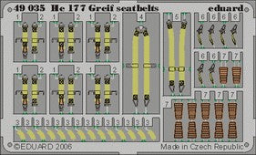 Eduard 49035 1/48 Aircraft- Seatbelts He177 Greif for MPM (Painted)