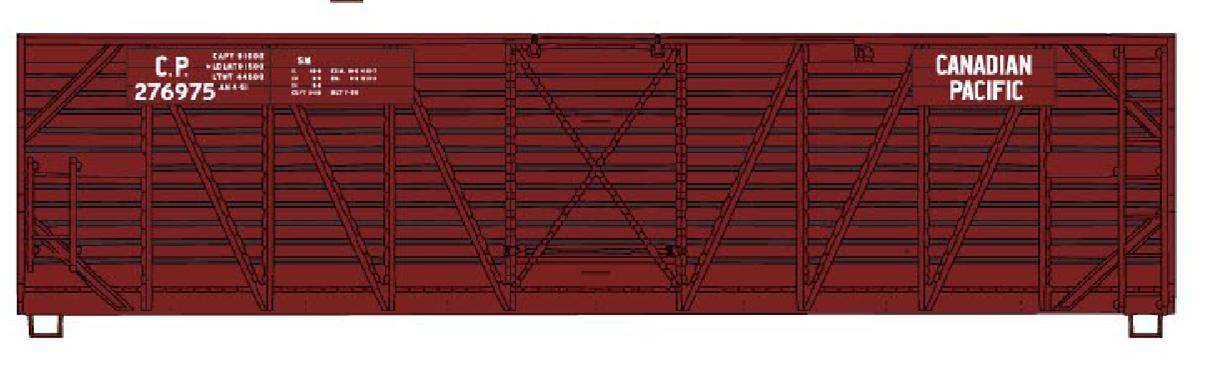 Accurail 47112 Ho 40'Wood Stock Car Cp