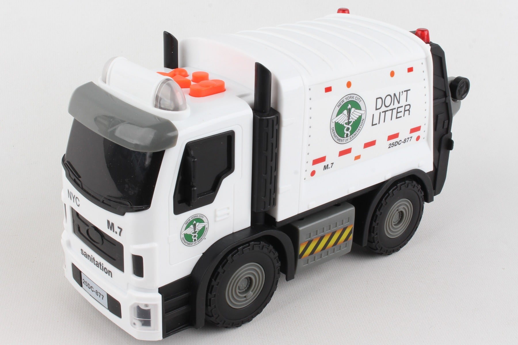 Daron NYC Motorized Vehicles NY32000 Ny Motorized Garbage Truck W/Lights & Sound & Lifting Trash