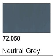 Vallejo 72050 18ml Bottle Neutral Grey Game Color (6/Bx)