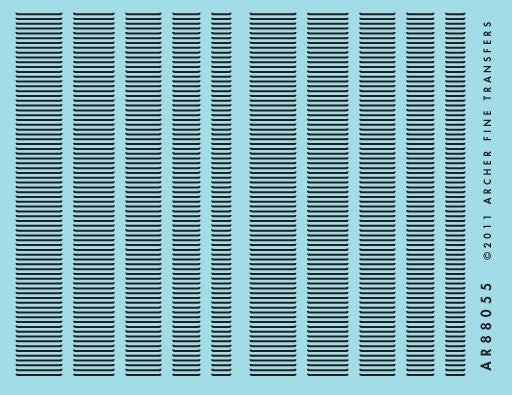 Archer Fine Transfers 88055 Surface Details: O Louver Mix (5.2 linear inches 5 diff 132mm each)