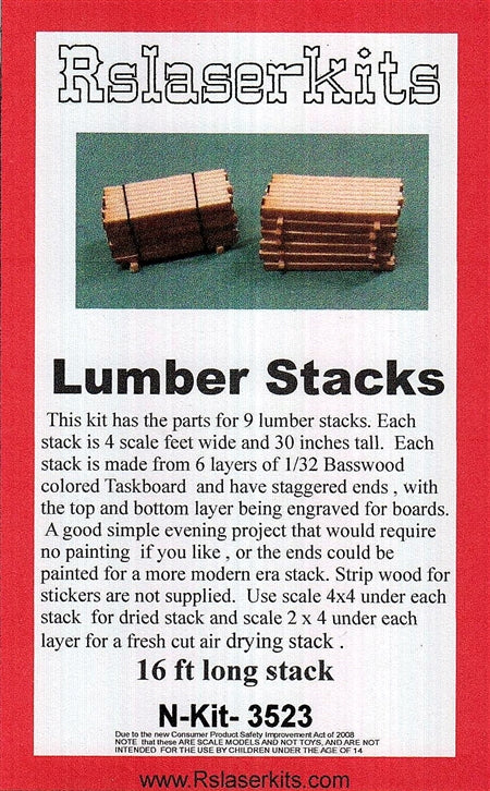 RS Laser Kits 3523 N Lumber Stacks