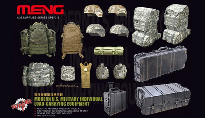 Meng Models SPS15 1/35 Modern US Military Individual Load-Carrying Equipment