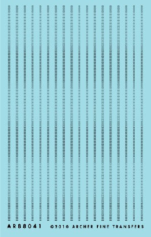 Archer Fine Transfers 88041 Surface Details: N 6" (152mm) Louvers pre-1950s & Others (D)