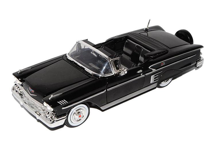 Motormax 73267AC-BK 1/24 Scale 1958 Chevrolet Impala Convertible