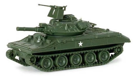 Herpa 740456 HO Scale M551 Sheridan Armored Reconnaissance Airborne Assault Vehicle-Rocco Mini Tanks -- US/NATO