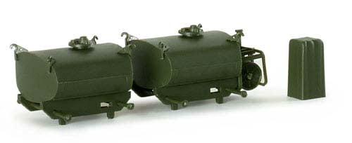 Herpa 740548 HO Scale Roco Mini-Tanks Modern German Army BW - Accessories -- Portable Fuel Tanks