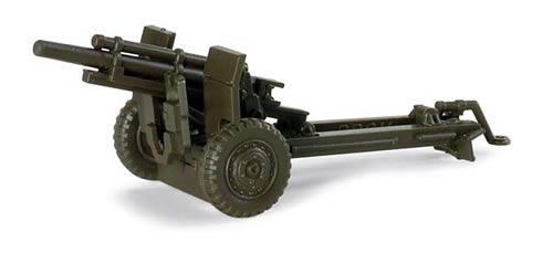 Herpa 741835 HO Scale Roco Mini-Tanks US & Allies WWII Artillery -- 105mm Howitzer