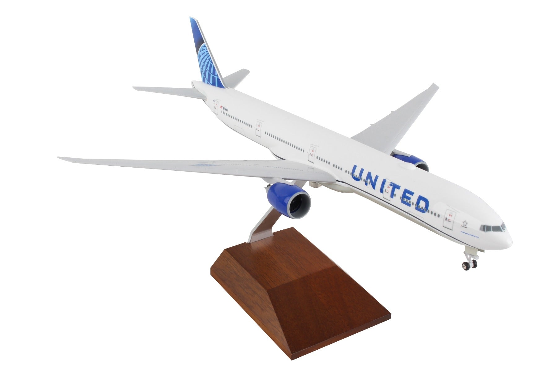 Skymarks SKR5173 Skymarks United 777-300 1/200 W/Wood Stand 2019 New Livery