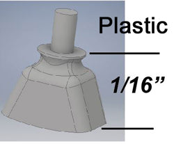 Cal Scale 727 Ho Locomotive Cab Grnd Light Plastic 4Pk