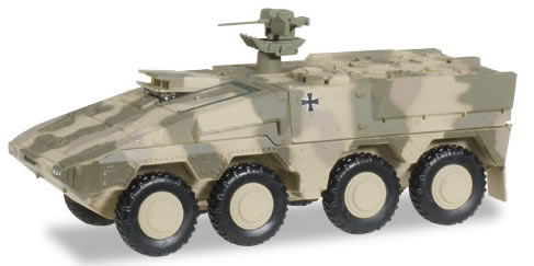 Herpa 745154 HO Scale Boxer Personnel Carrier - Assembled -- Camouflage