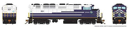 Rapido Trains 19514 HO Scale GMD F59PH - LokSound and DCC -- Metrolink 864 (As-Delivered, white, blue)