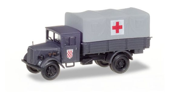 Herpa 746076 1/87 Scale Croatia Red CROSs - Opel Blitz Medical Service