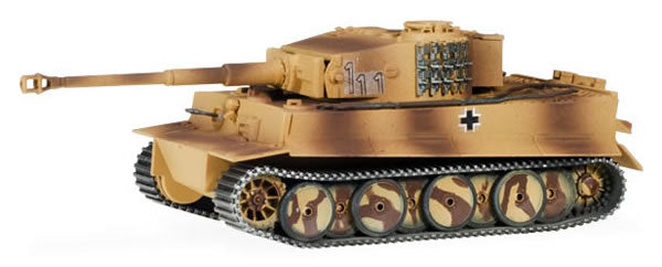 Herpa 746458 HO Scale Tiger Battle Tank - Assembled -- Battalion 507, 1st Eastern Front (beige camouflage)