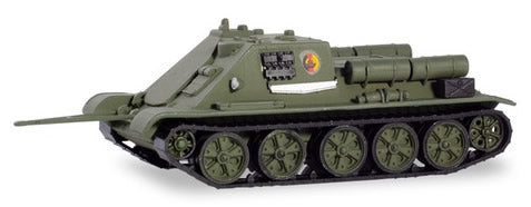 Herpa 746618 HO Scale Su 85 Battle Tank - Assembled -- Brem NVA (olive)