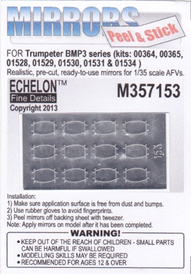 Echelon Decals 357153 1/35 BMP3 Mirrors for TSM (Peel & Stick)