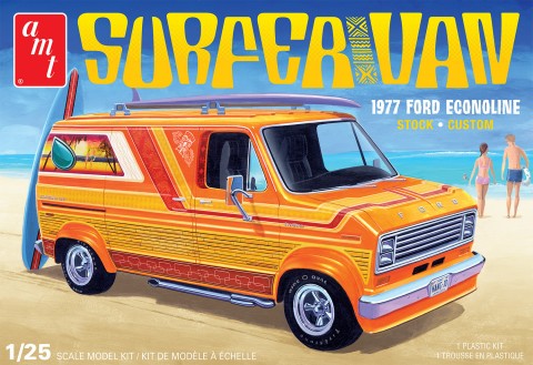 AMT Models 1229 1/25 1977 Ford Econoline Surfer Van