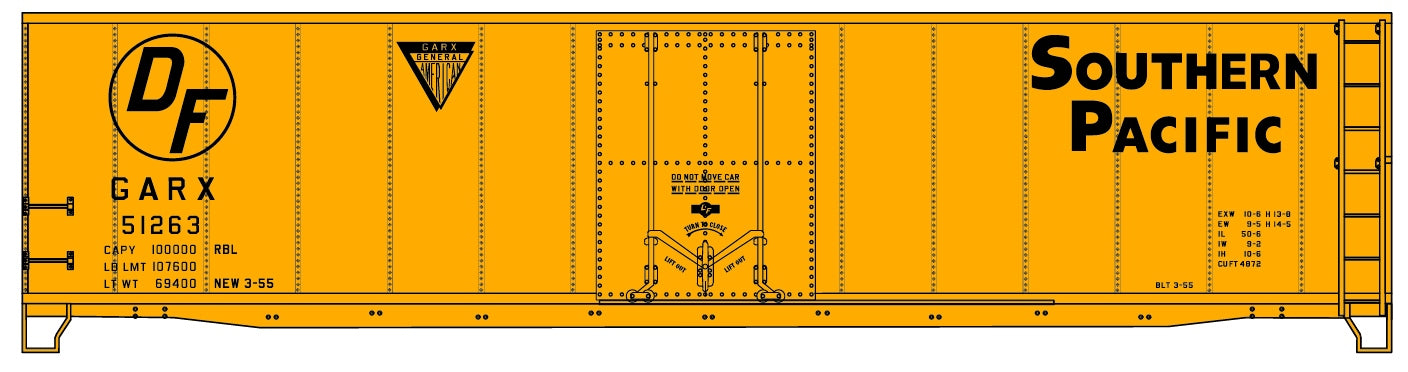 Accurail 5138 Ho 50'Pd Boxcar Sp/Garx