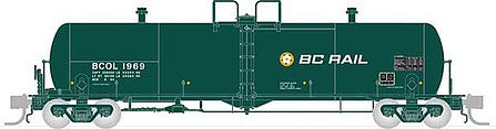 Rapido Trains 535012a N Scale Procor GP20 20,000-Gallon Tank Car - Ready to Run -- BC Rail #1969 (Company Service; green, Dogwood Logo)