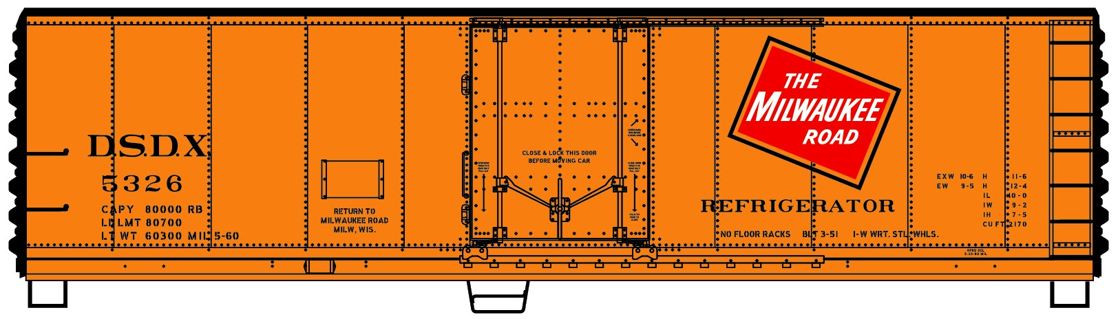Accurail 8528 Ho 40' Pd Steel Refrigerator Car Milw Rd