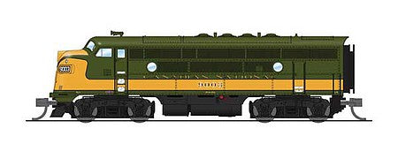 Broadway Limited 6839 N Scale EMD F3A - Sound and DCC - Paragon4 -- Canadian National 9005 (green, imitation gold)
