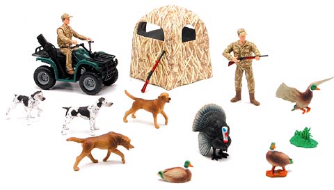 New-Ray 76335B 1/24 Scale Fowl Hunting Playset Playset