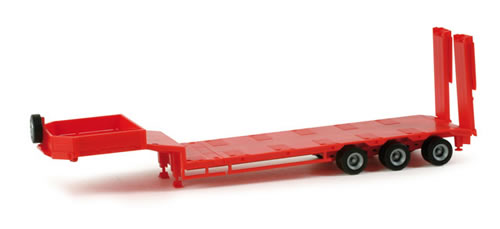 Herpa 76371 HO Scale Goldhofer Drop-Deck Trailer w/Ramps - Assembled -- Various Standard Colors